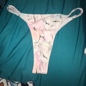 marble thong bottoms